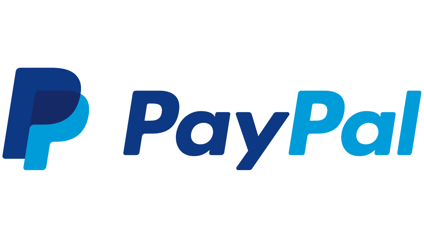Logotipo de PayPal en tonos azul claro y oscuro.