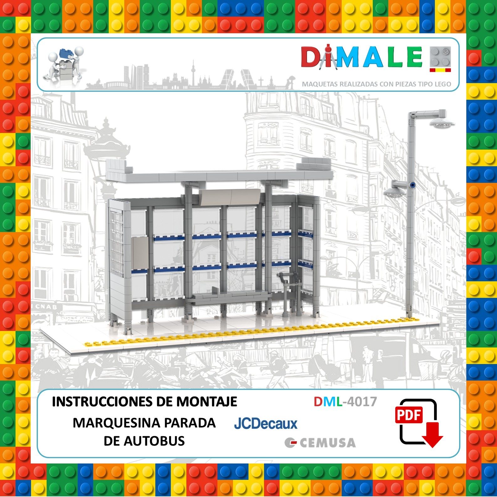 Banco de bus moderno en un entorno urbano, con diseño metálico y estructura funcional.