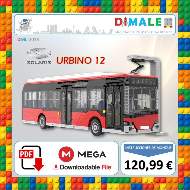 Autobús de diseño moderno en color rojo y negro, con estación de carga cercana.