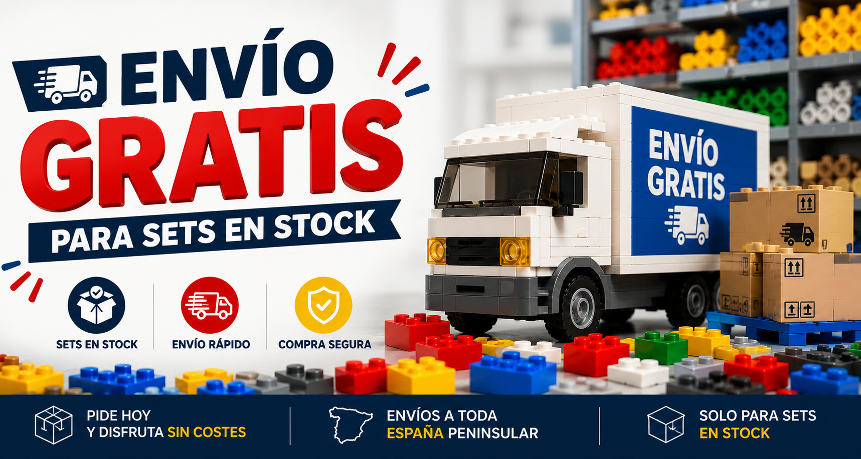 Envío gratis para sets MOC en stock